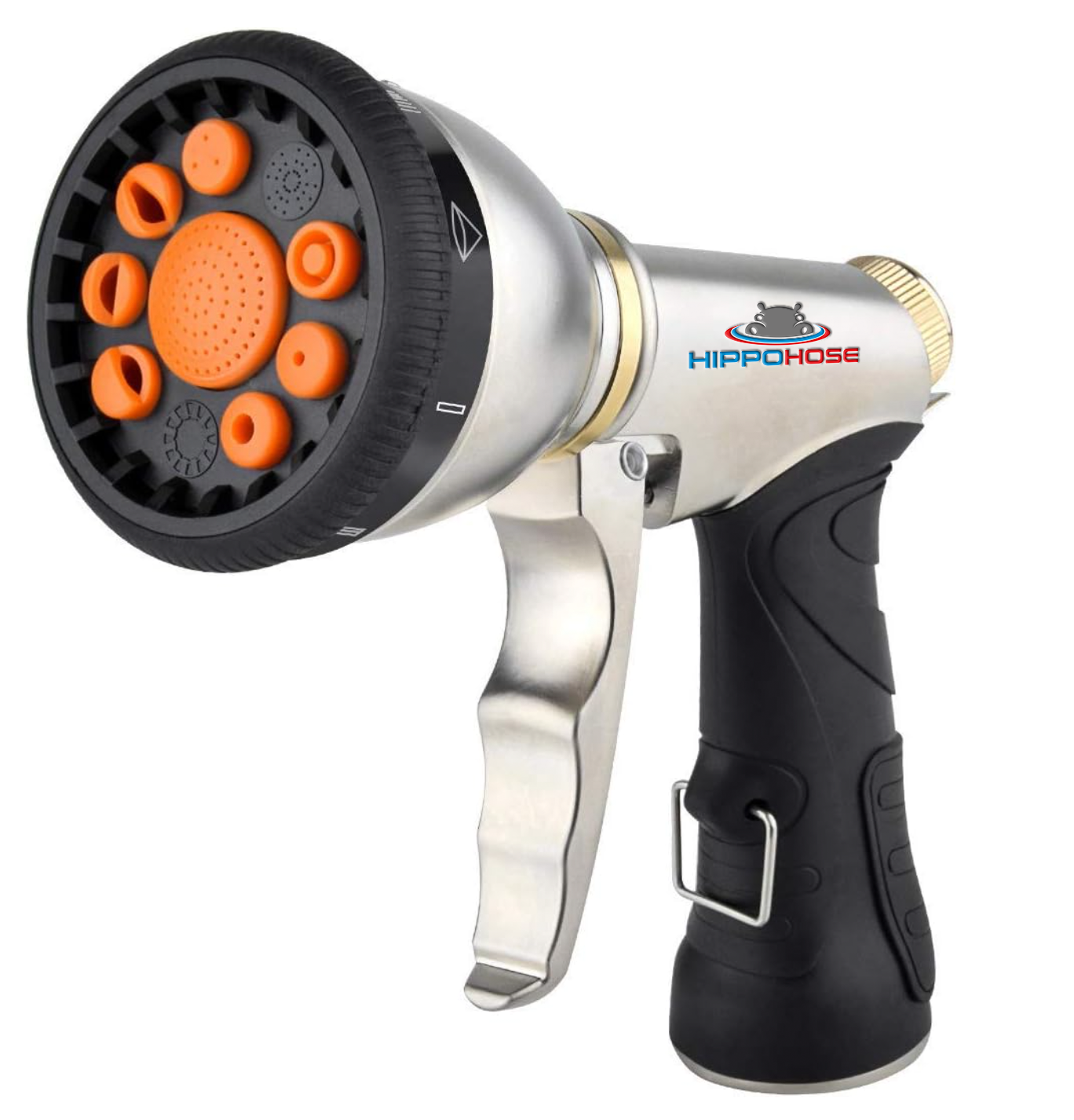 garden sprayer nozzle tips Heavy Duty Metal Garden Hose Sprayer Nozzle (9 Spray Pattern) - 3/4 inch Standard Fit - NO Leak - Rust Proof