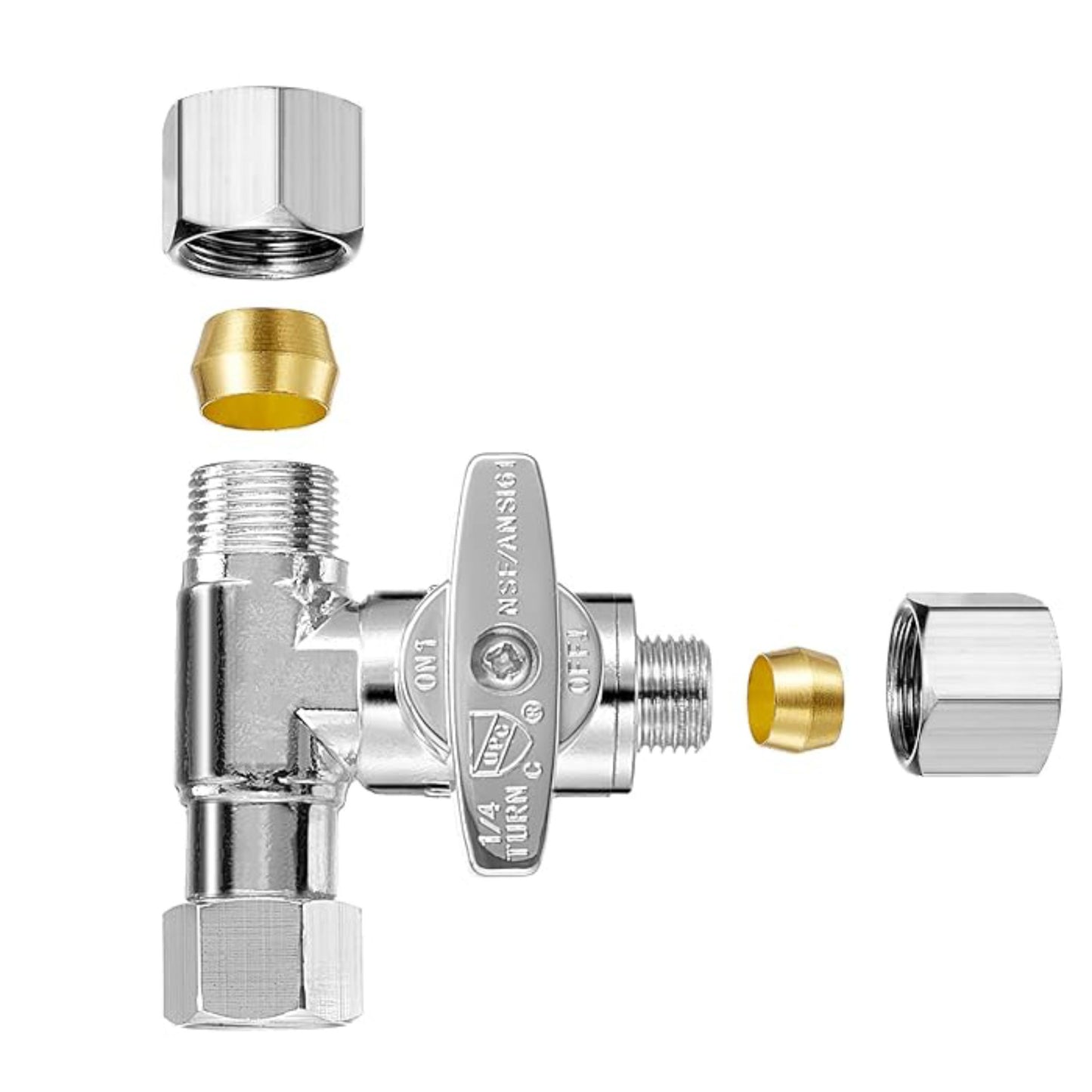 T-Stop Valve Compression Threaded