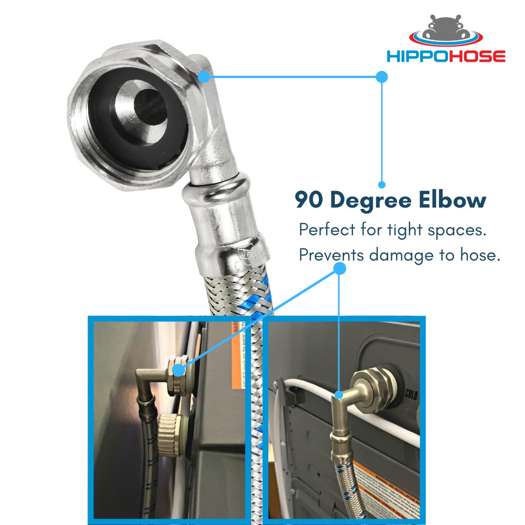 90 Degree Elbow Washing Machine Hose