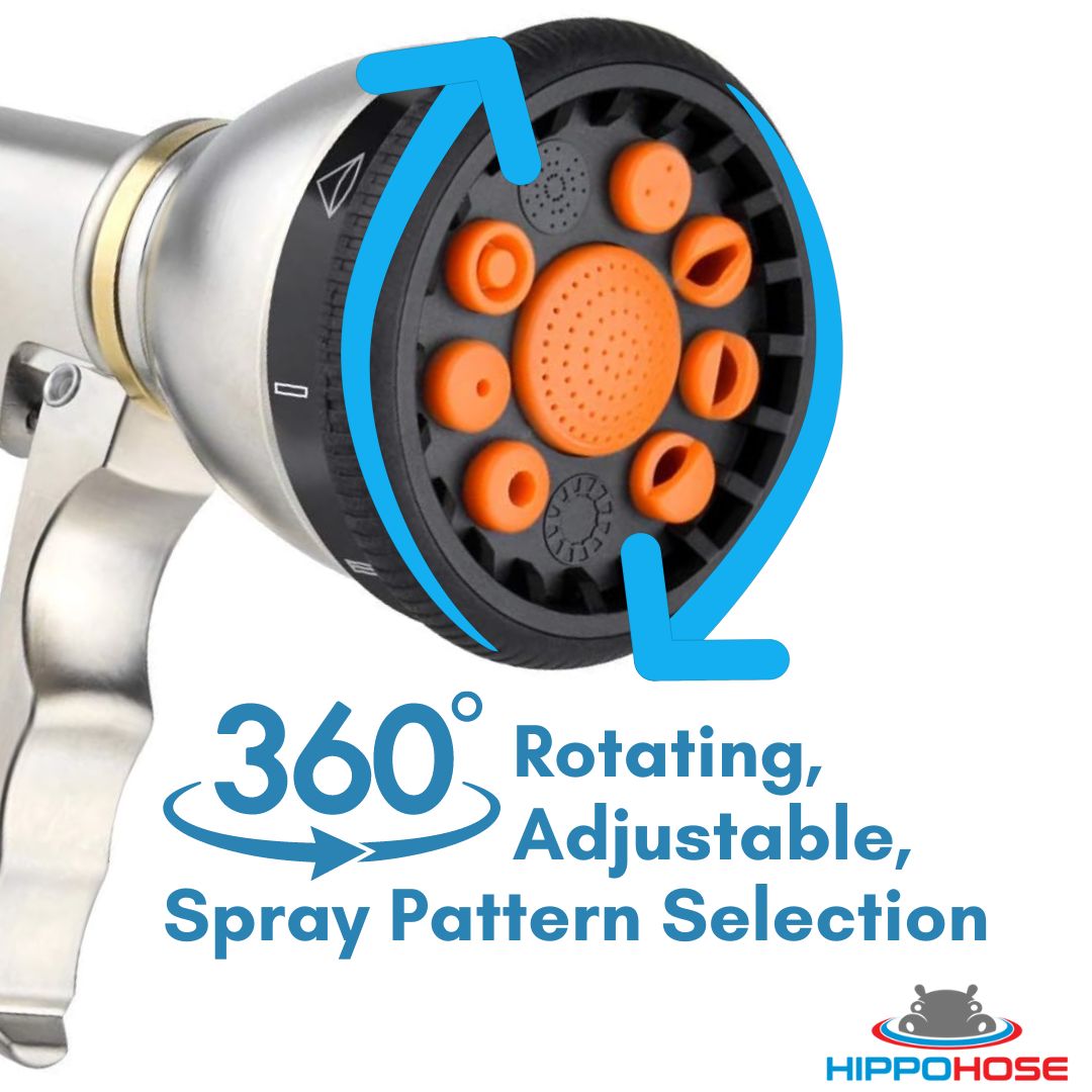 9 Adjustable Spray Patterns Sprinkler Head 