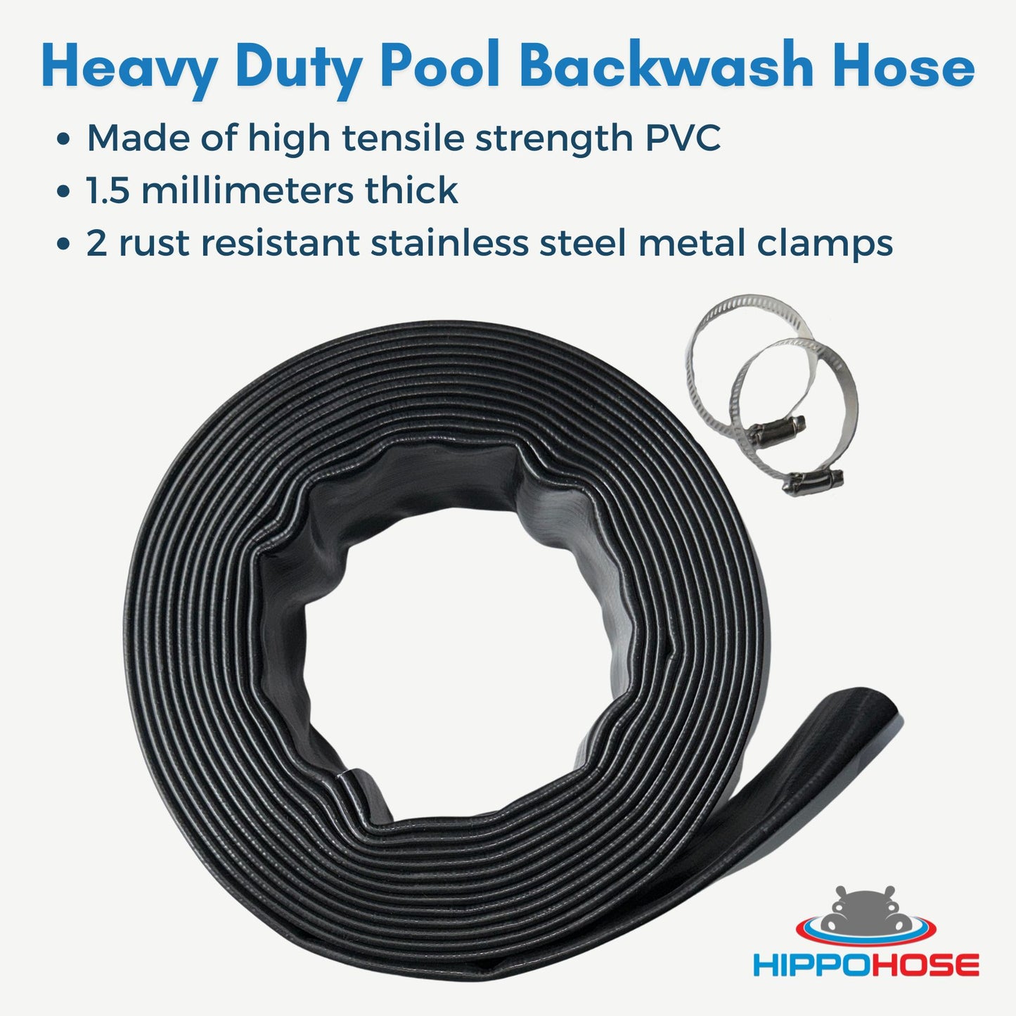 100 FT Pool Backwash Hose (Box of 2) - $90 ($45.00/hose)