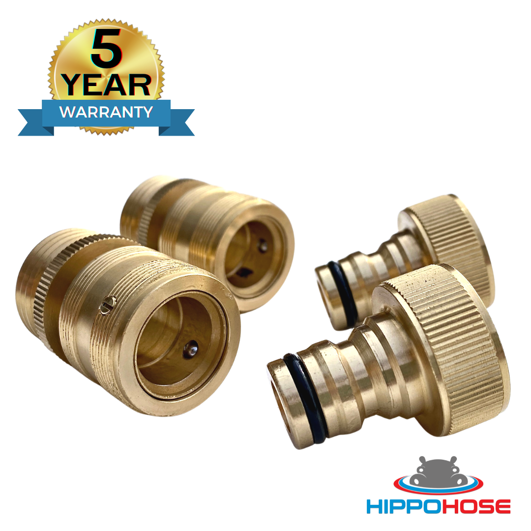 Snap-On Quick Connector Brass Garden Hose Fittings – Hippohose