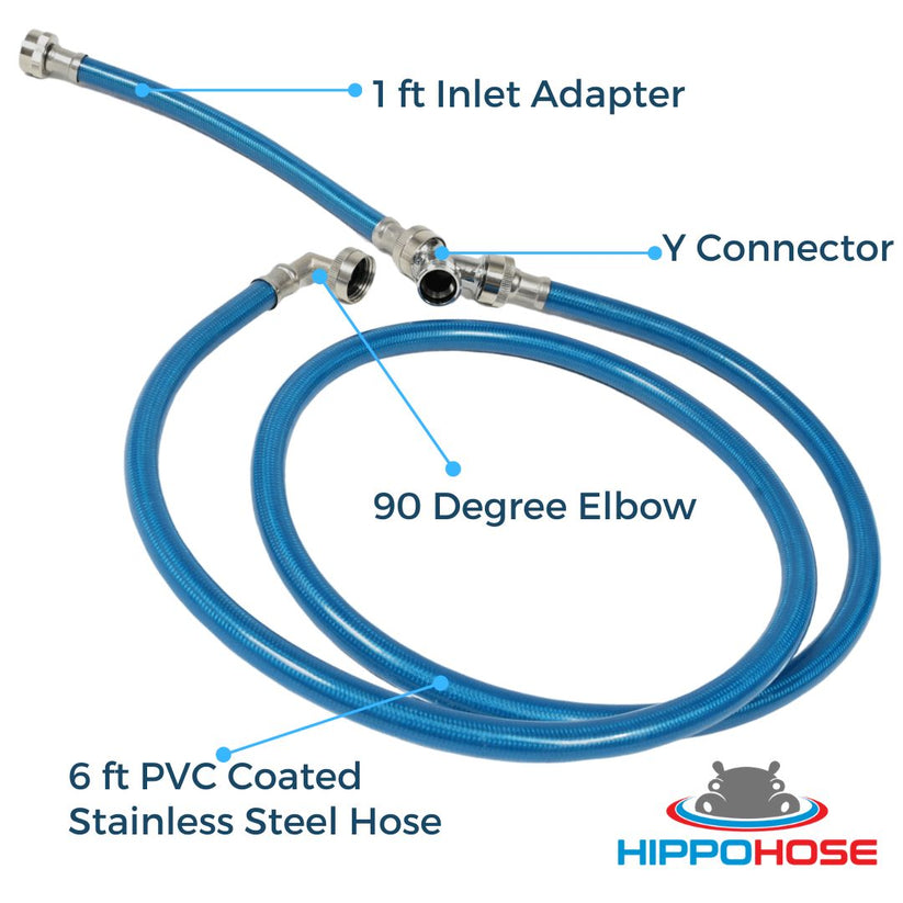 Steam Dryer Hose Installation Kit 3Layer PVC Coated Stainless Ste